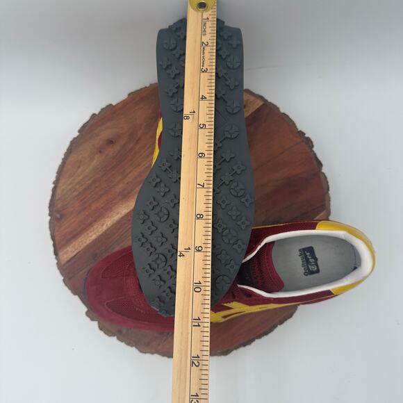 Onitsuka Tiger Mens EDR 78 Red Suede Yellow 1183B395 EUC Size 42 EU 8.5 US - Picture 8 of 9